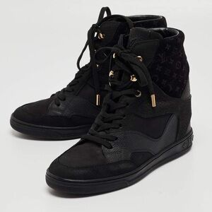 Louis Vuitton monogram wedge High-Top Sneakers boots